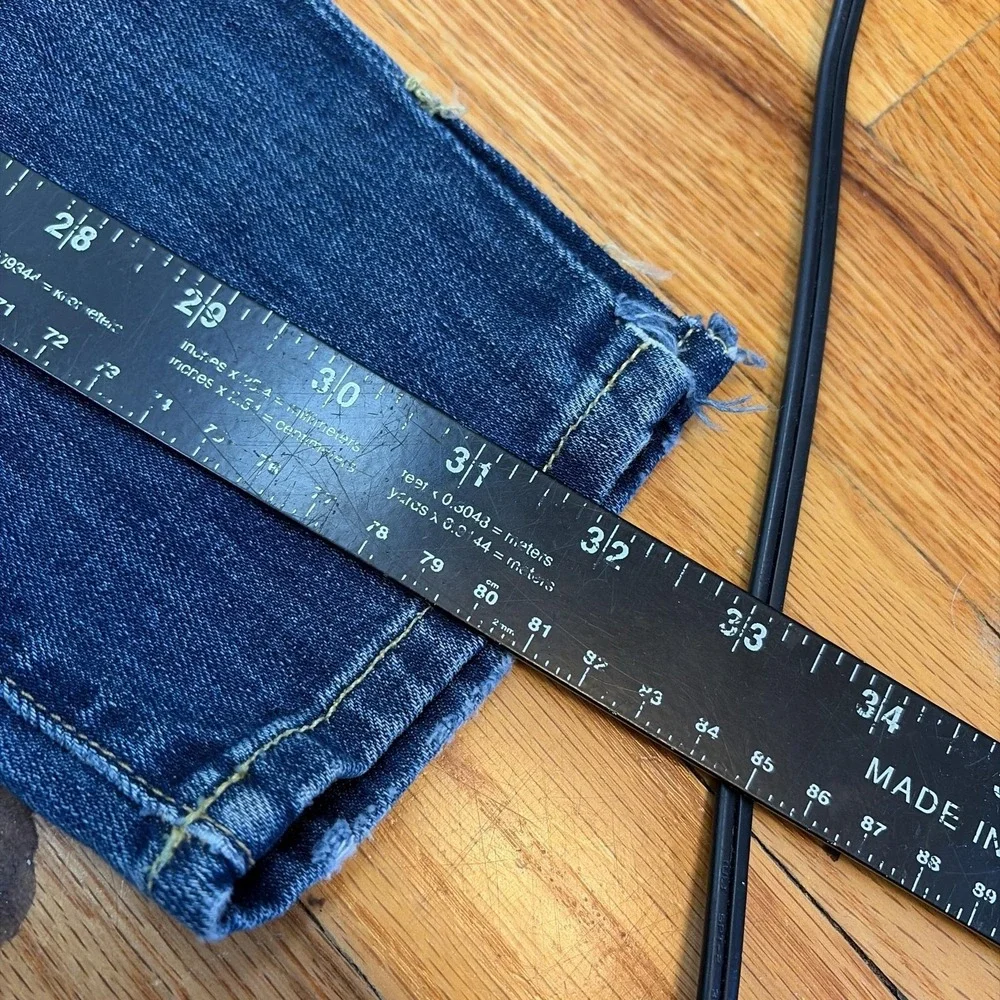 7 For All Mankind The Skinny Jeans Womens 27 Medium Wash Blue Slim Denim USA‎